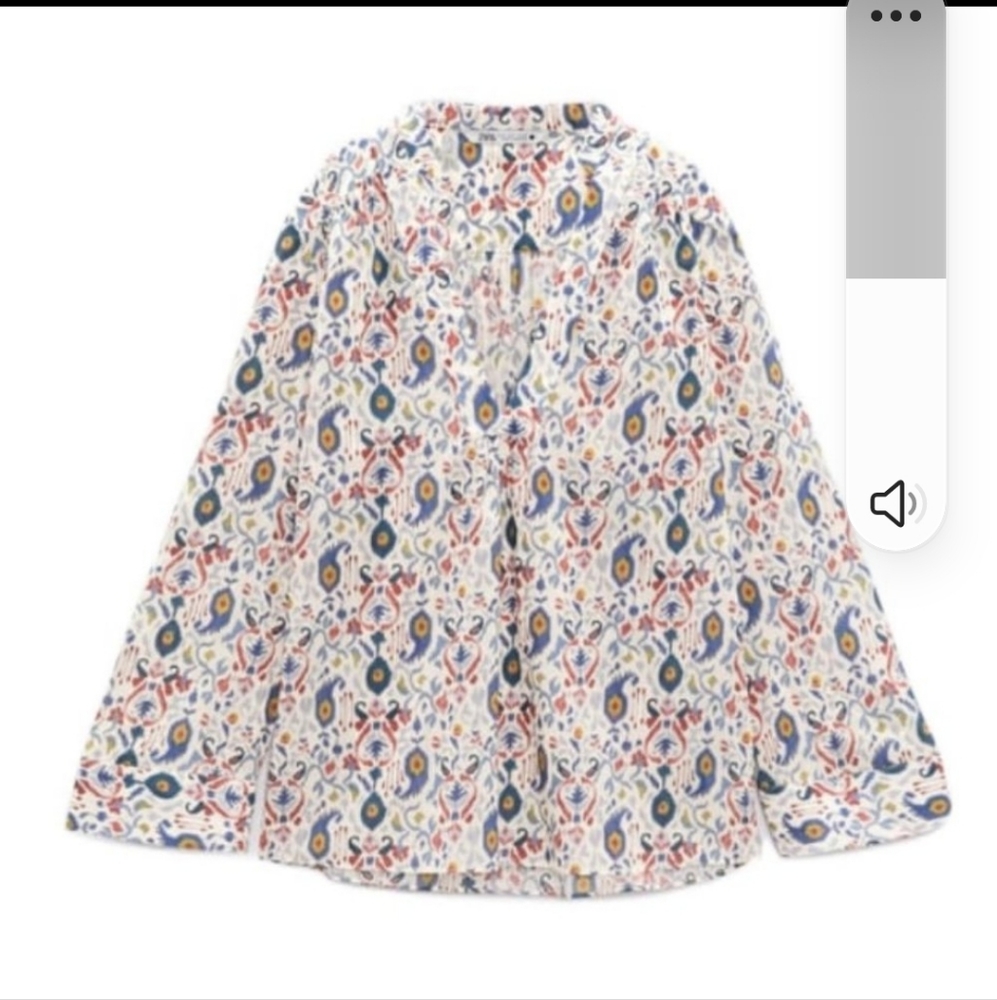 Zara printed blouse